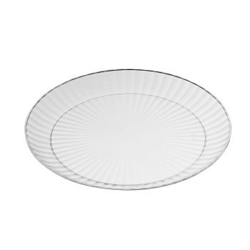 Mashers 9” Crystal Effect Clear Plastic Disposable Party Dinner Plates – Case of 240