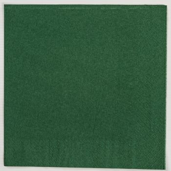 2000x Dark Green Paper Dinner Napkins Serviettes - 40cm/2ply