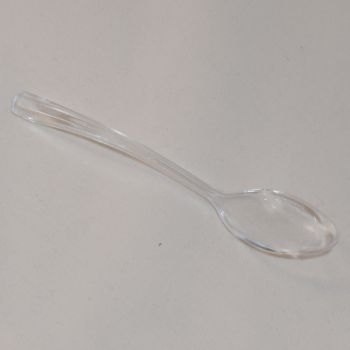 600 x Mini Clear Disposable Plastic Tasting Spoons